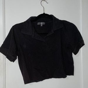 Black Cropped Tee